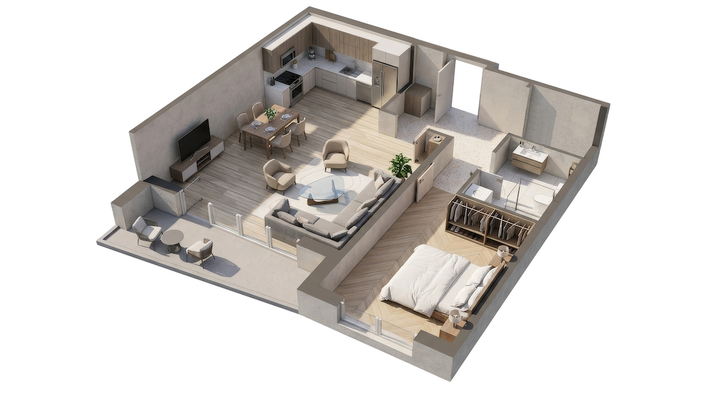 Stan 403 – Dvosoban, 61.91m²