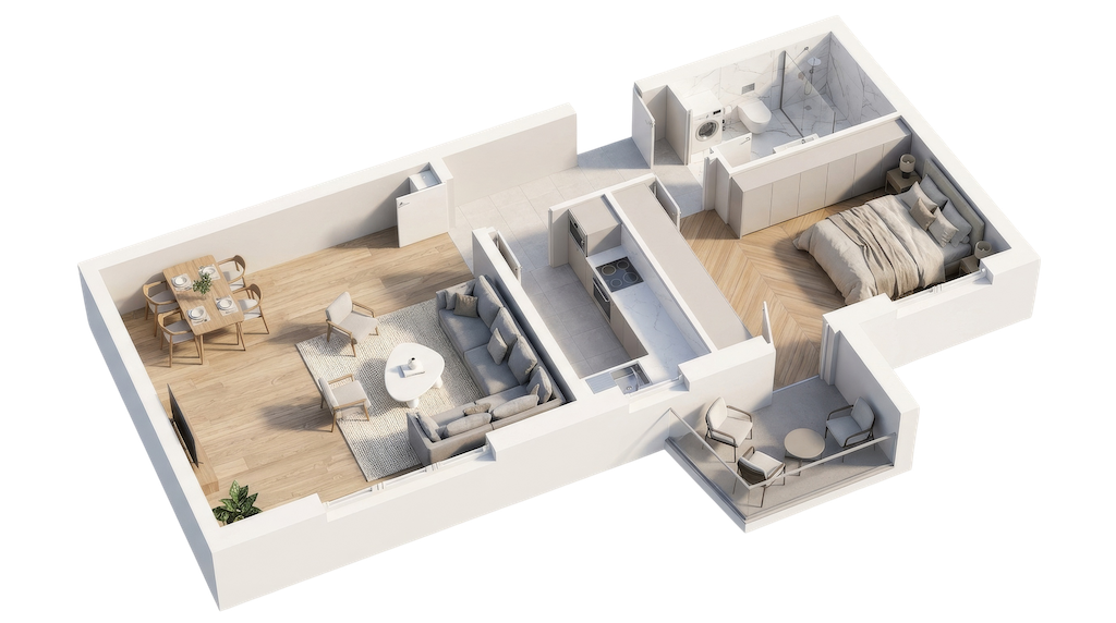 Stan 205 – Dvosoban, 57.09m²
